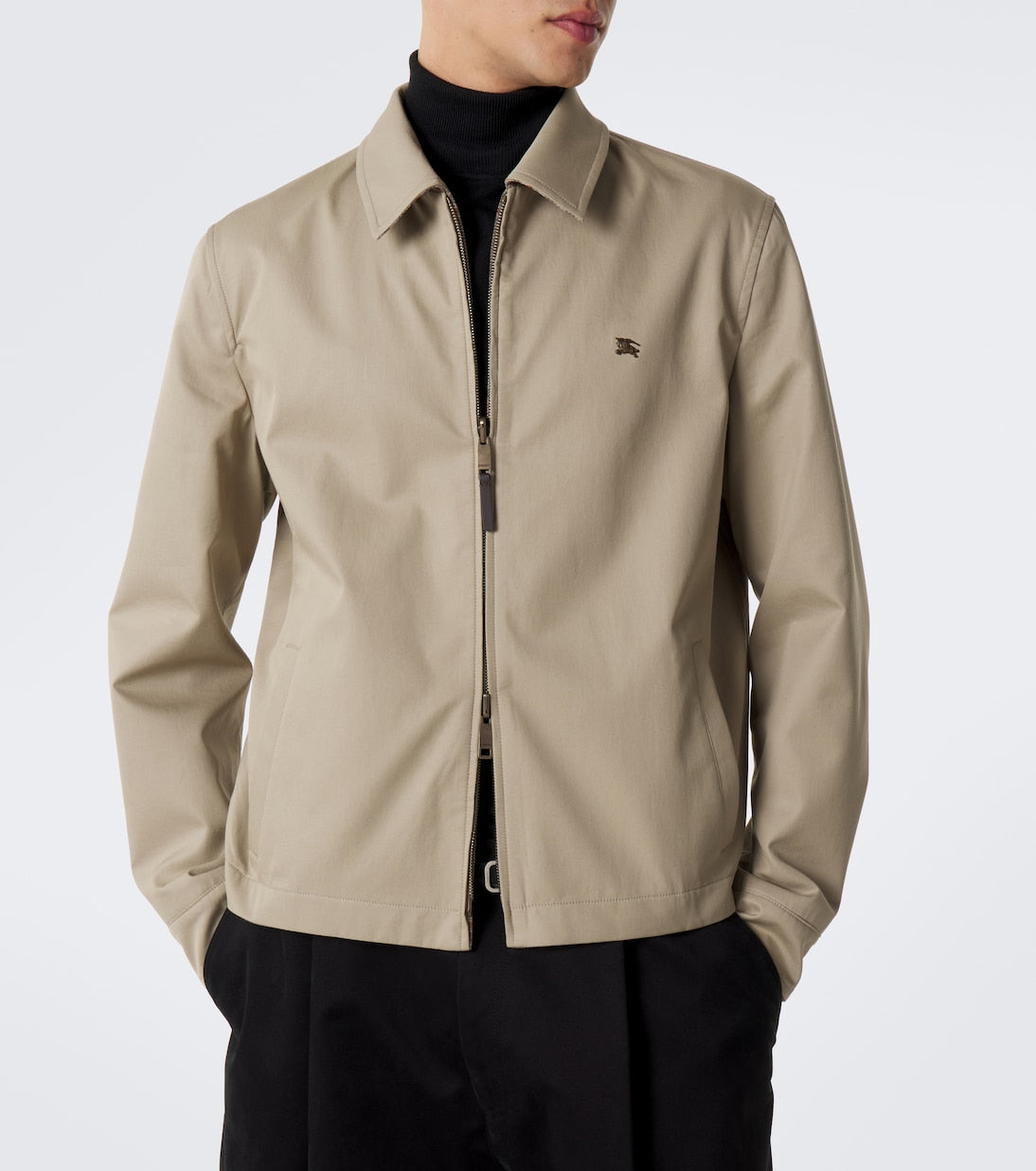 Burberry - Reversible cotton gabardine blouson ajcket