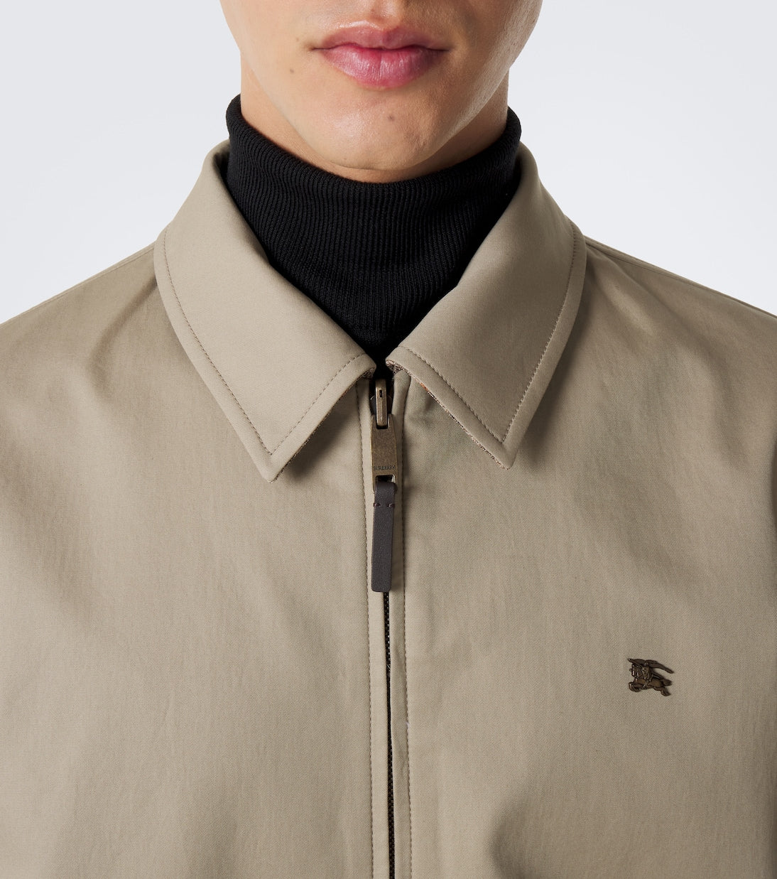 Burberry - Reversible cotton gabardine blouson ajcket