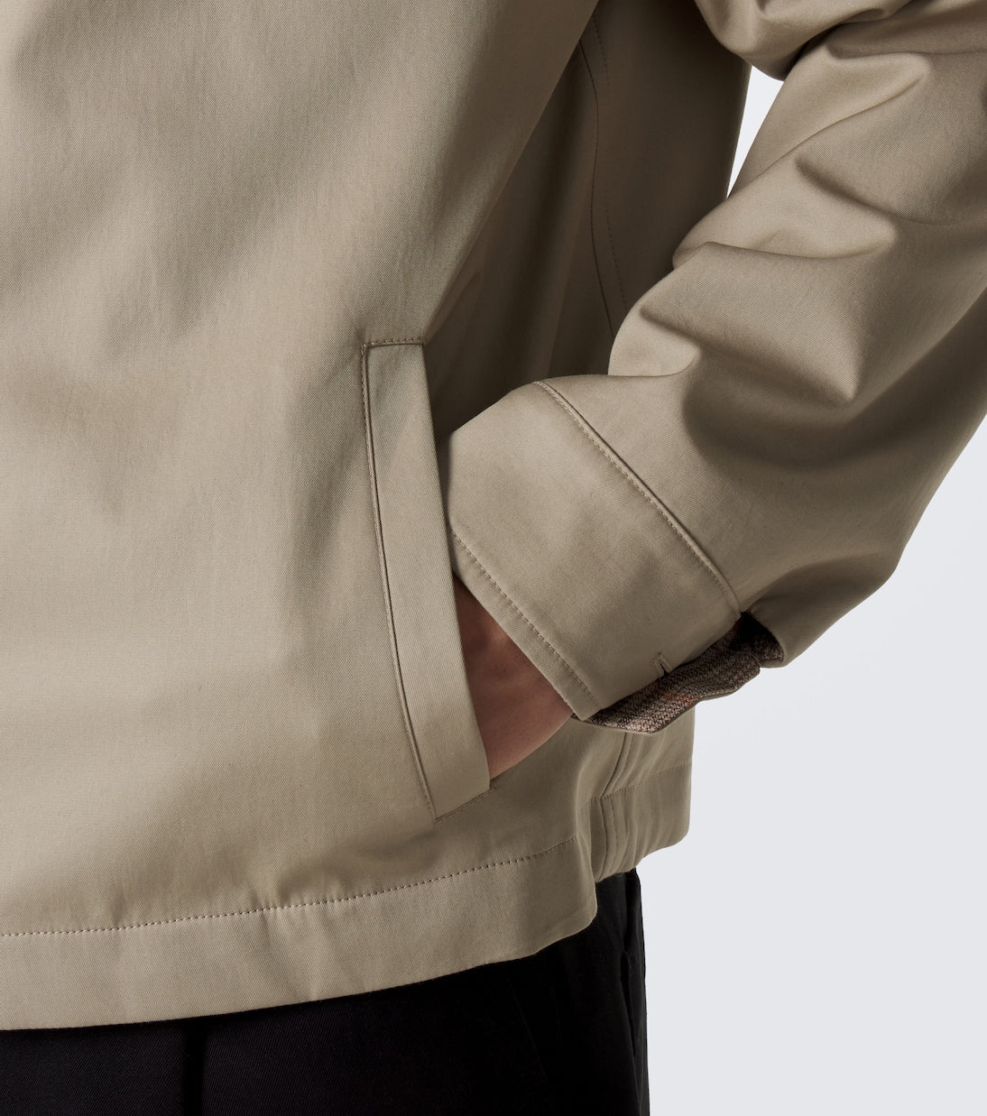 Burberry - Reversible cotton gabardine blouson ajcket