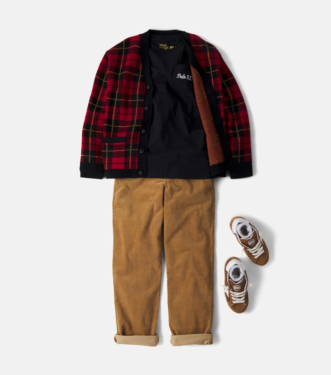 Polo Ralph Lauren Kids - Checked wool cardigan
