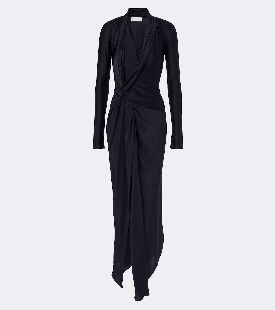 Victoria Beckham - Lea draped silk-trimmed jersey maxi dress