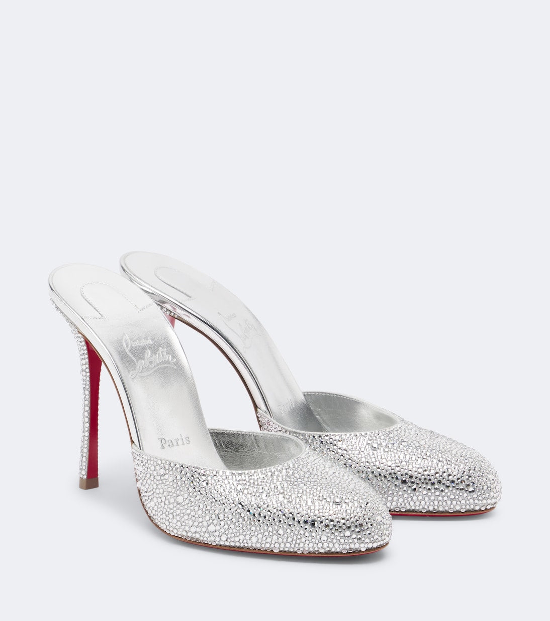 Christian Louboutin - Dolly embellished leather mules