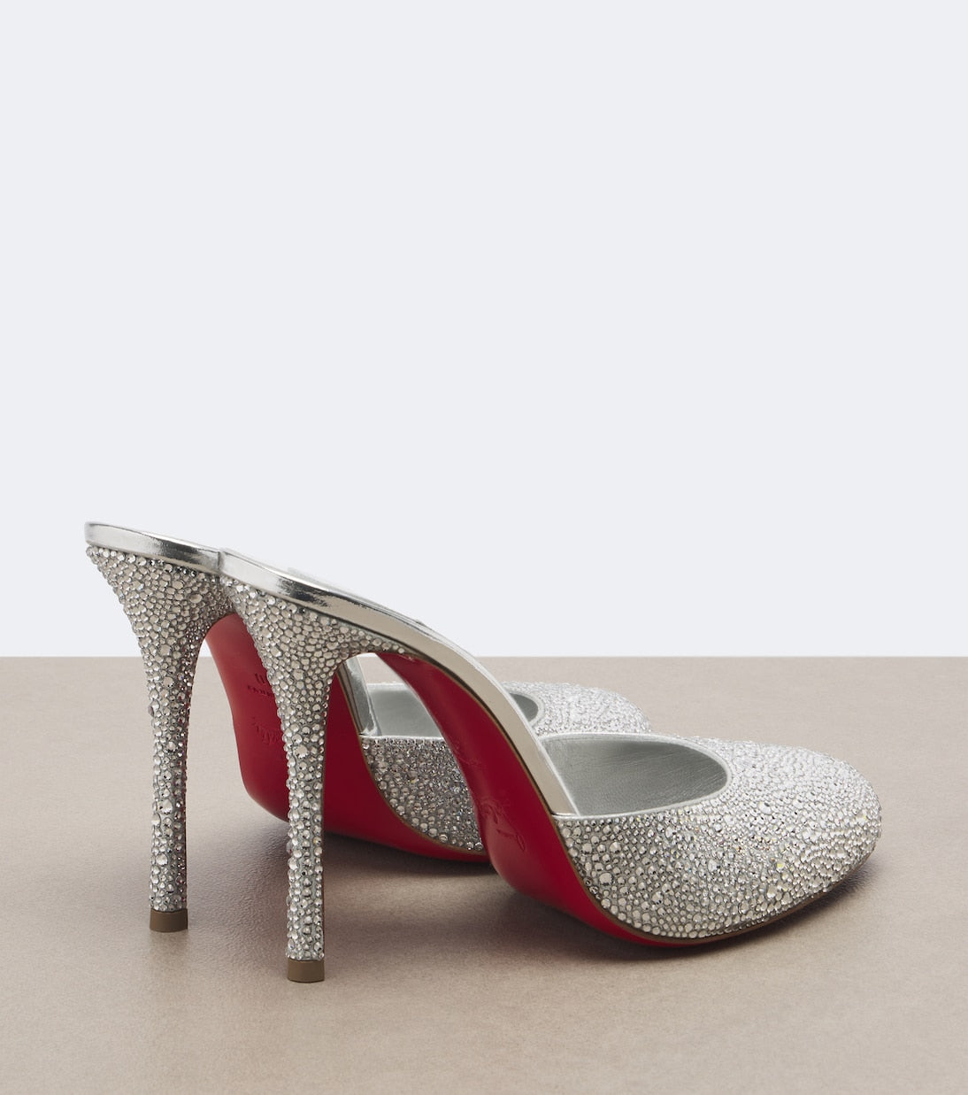 Christian Louboutin - Dolly embellished leather mules