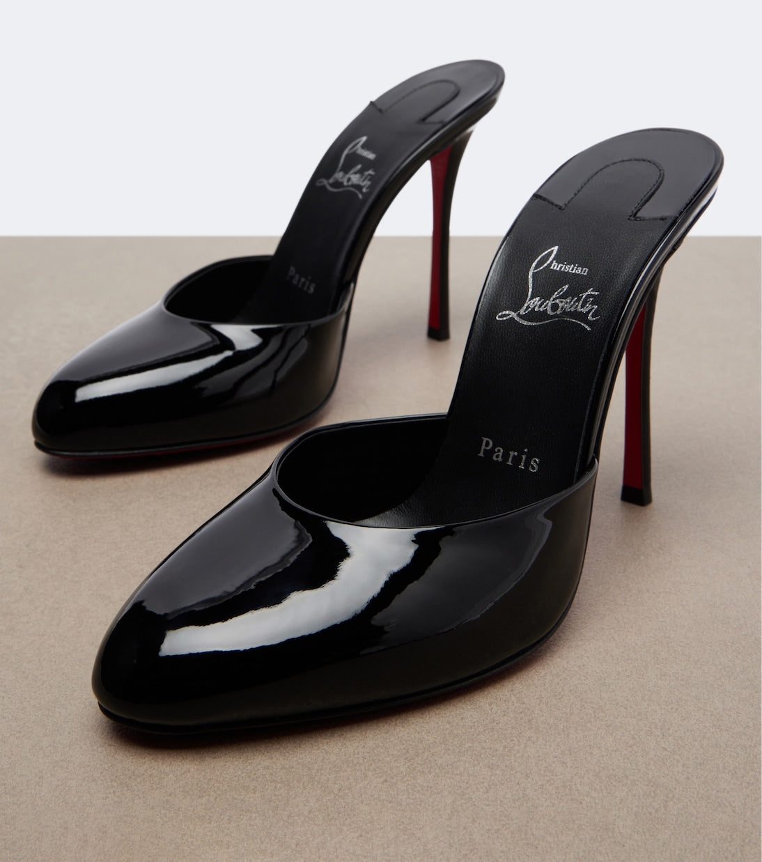 Christian Louboutin - Dolly patent leather mules