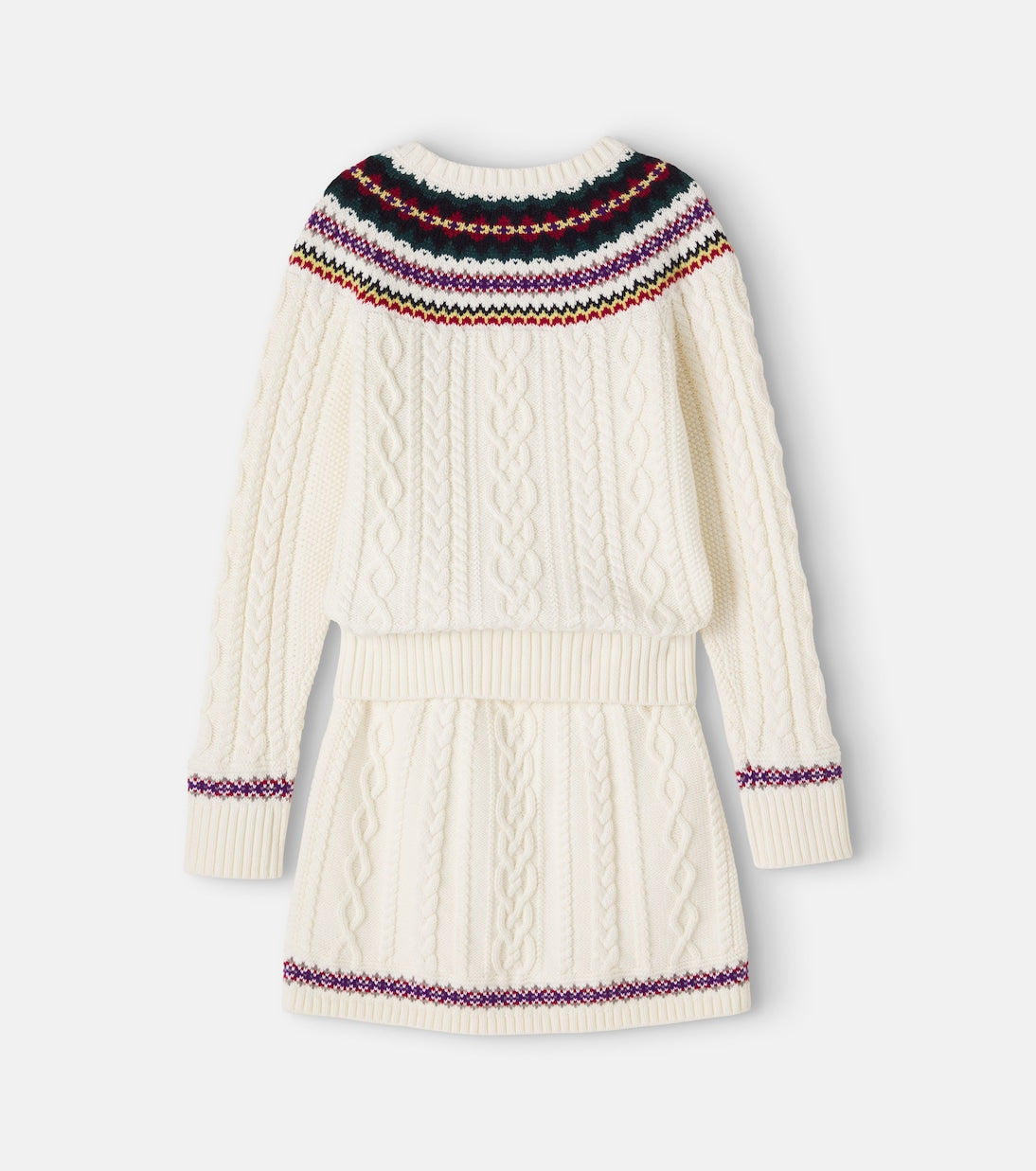 Polo Ralph Lauren Kids - Fair Isle cotton sweater and skirt set
