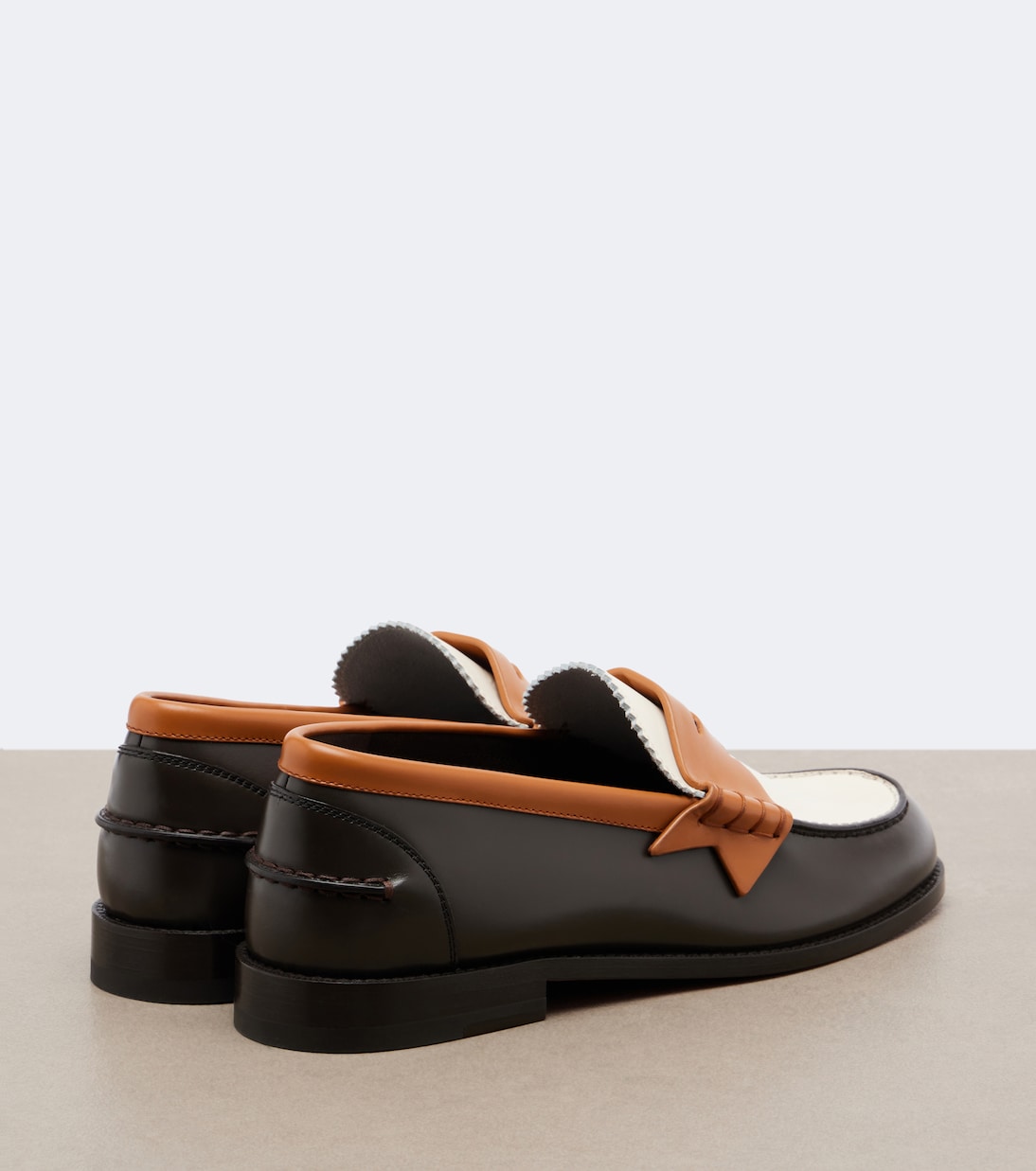 Christian Louboutin - Plato leather penny loafers