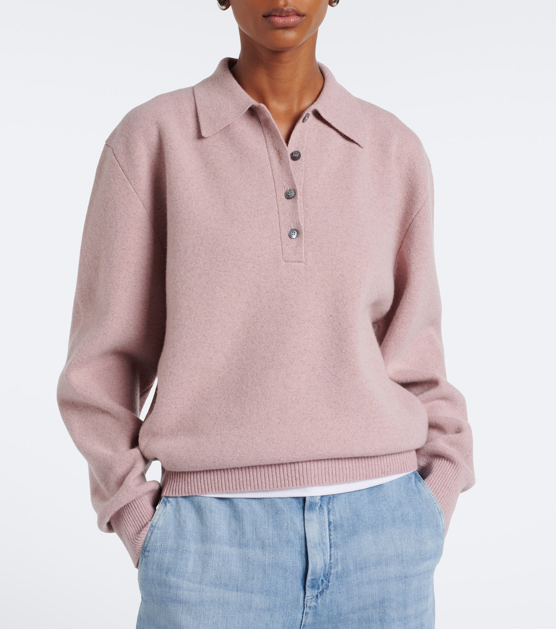 Róhe - Knitted wool-blend polo sweater