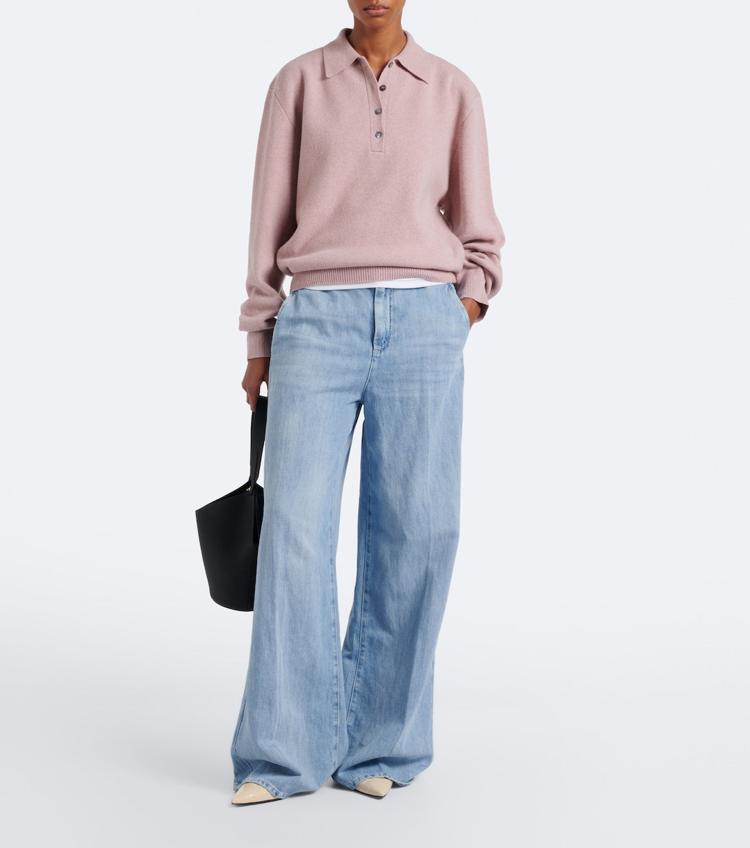 Róhe - Knitted wool-blend polo sweater