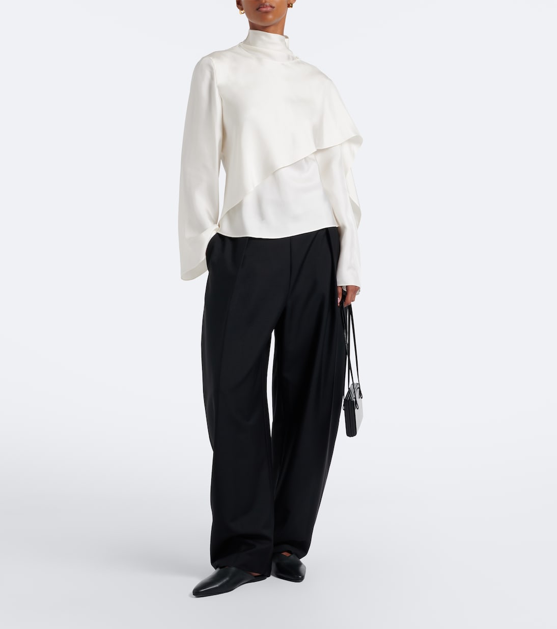Róhe - Wool and mohair barrel pants