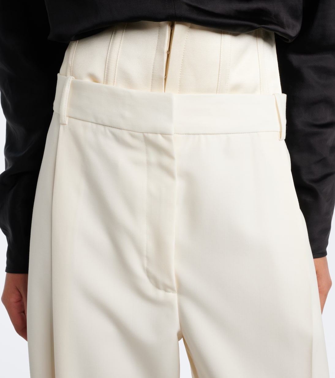 Róhe - High-rise wide-leg virgin wool pants