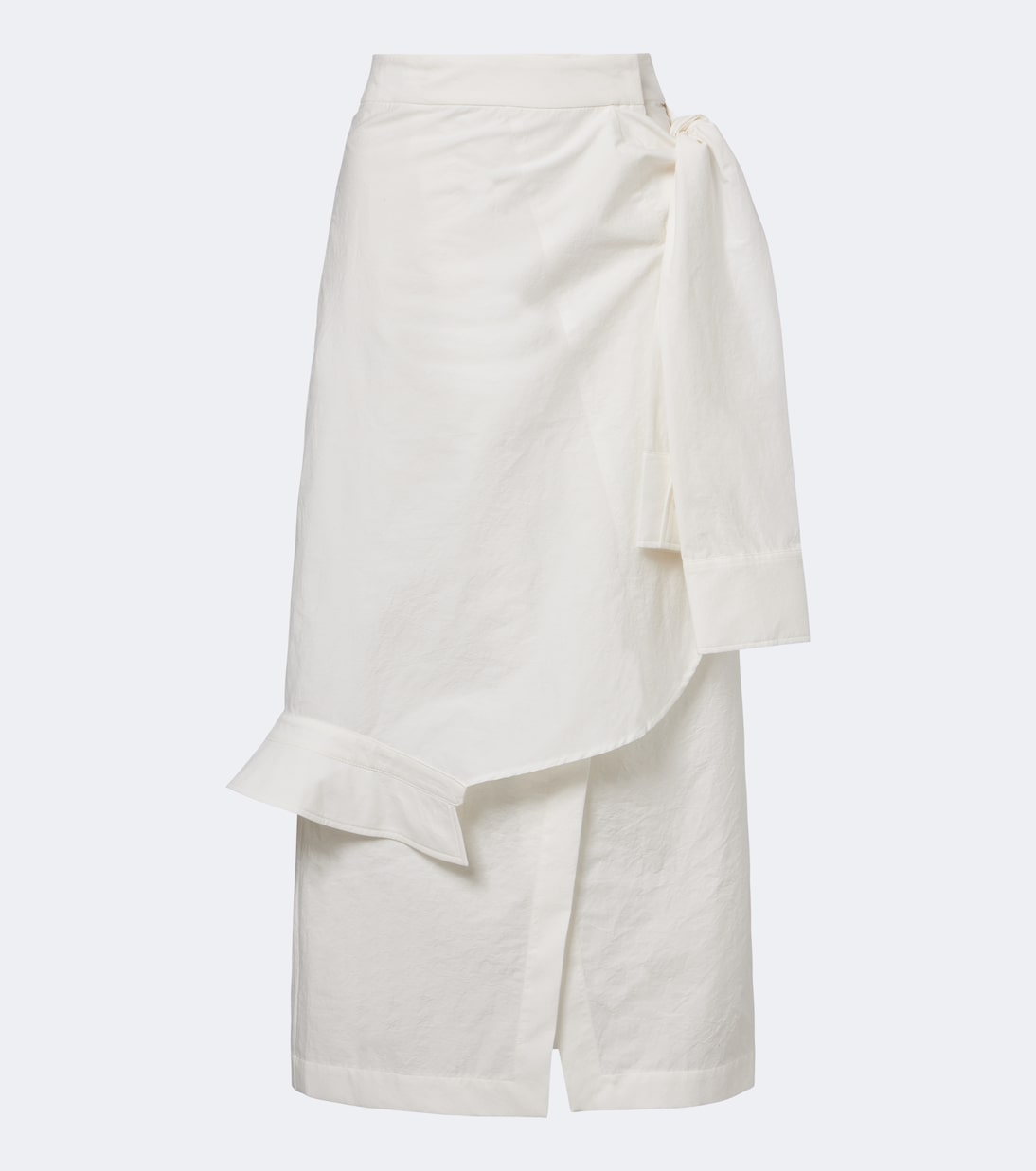 Róhe - Asymmetric cotton-blend midi skirt