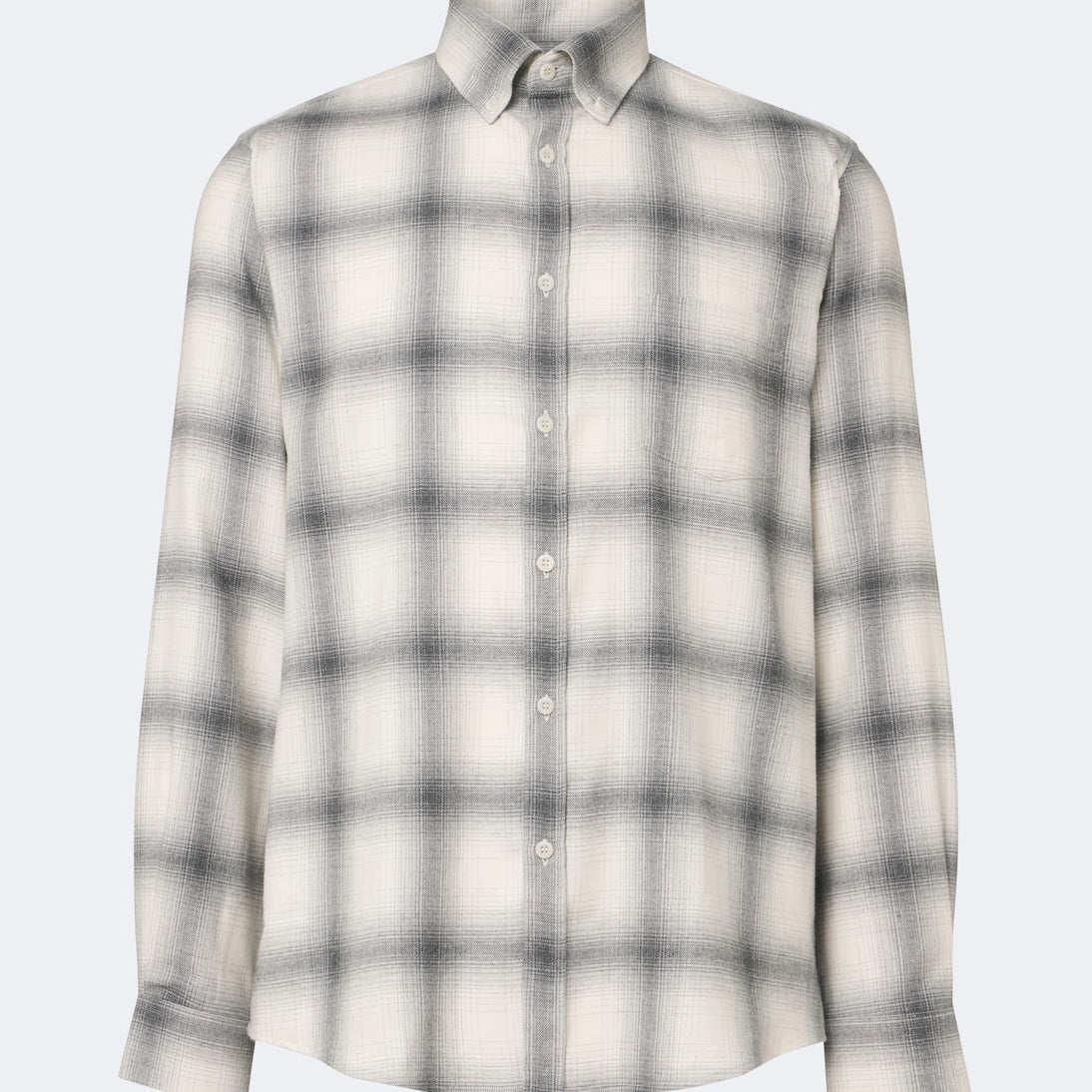 Sunspel - Checked cotton flannel shirt