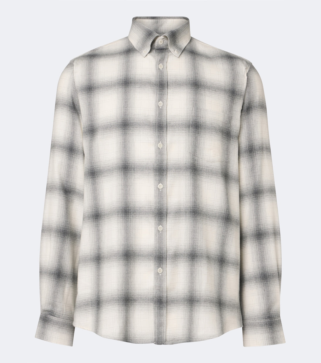 Sunspel - Checked cotton flannel shirt
