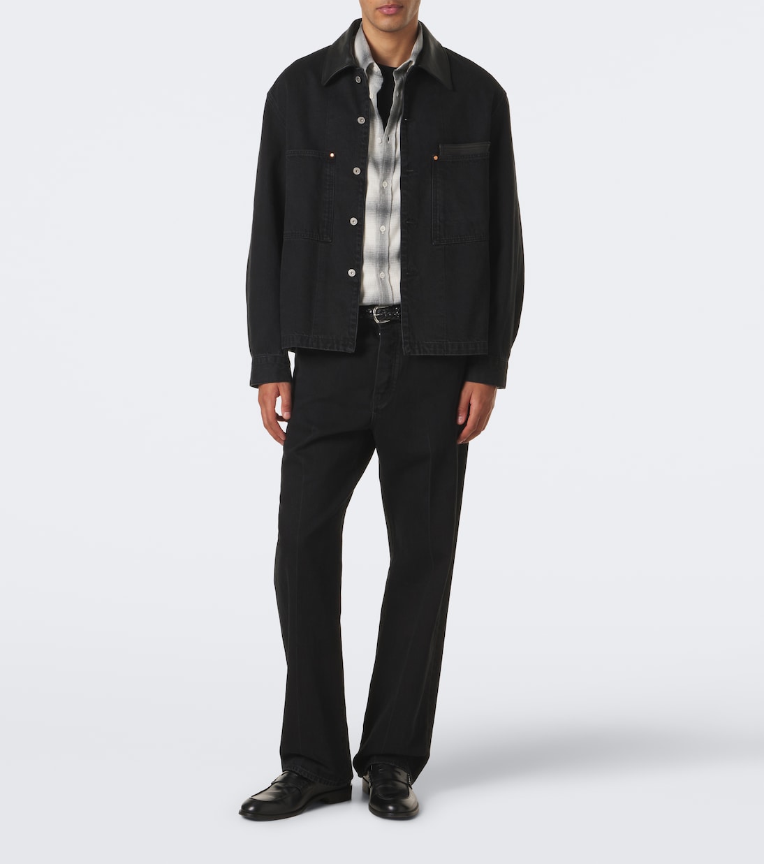 Sunspel - Checked cotton flannel shirt