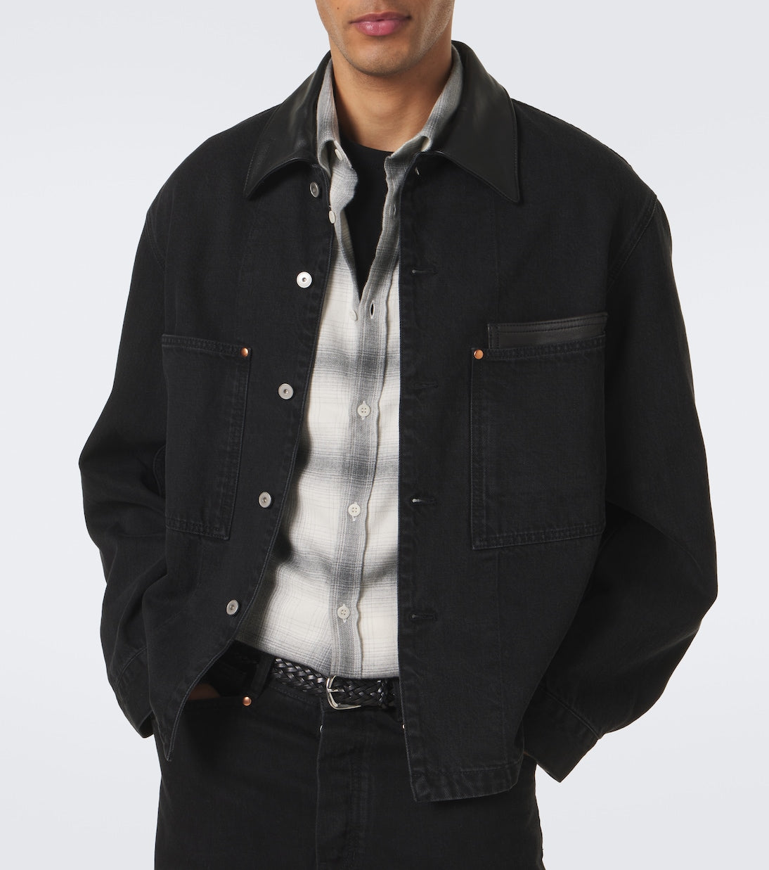 Sunspel - Checked cotton flannel shirt
