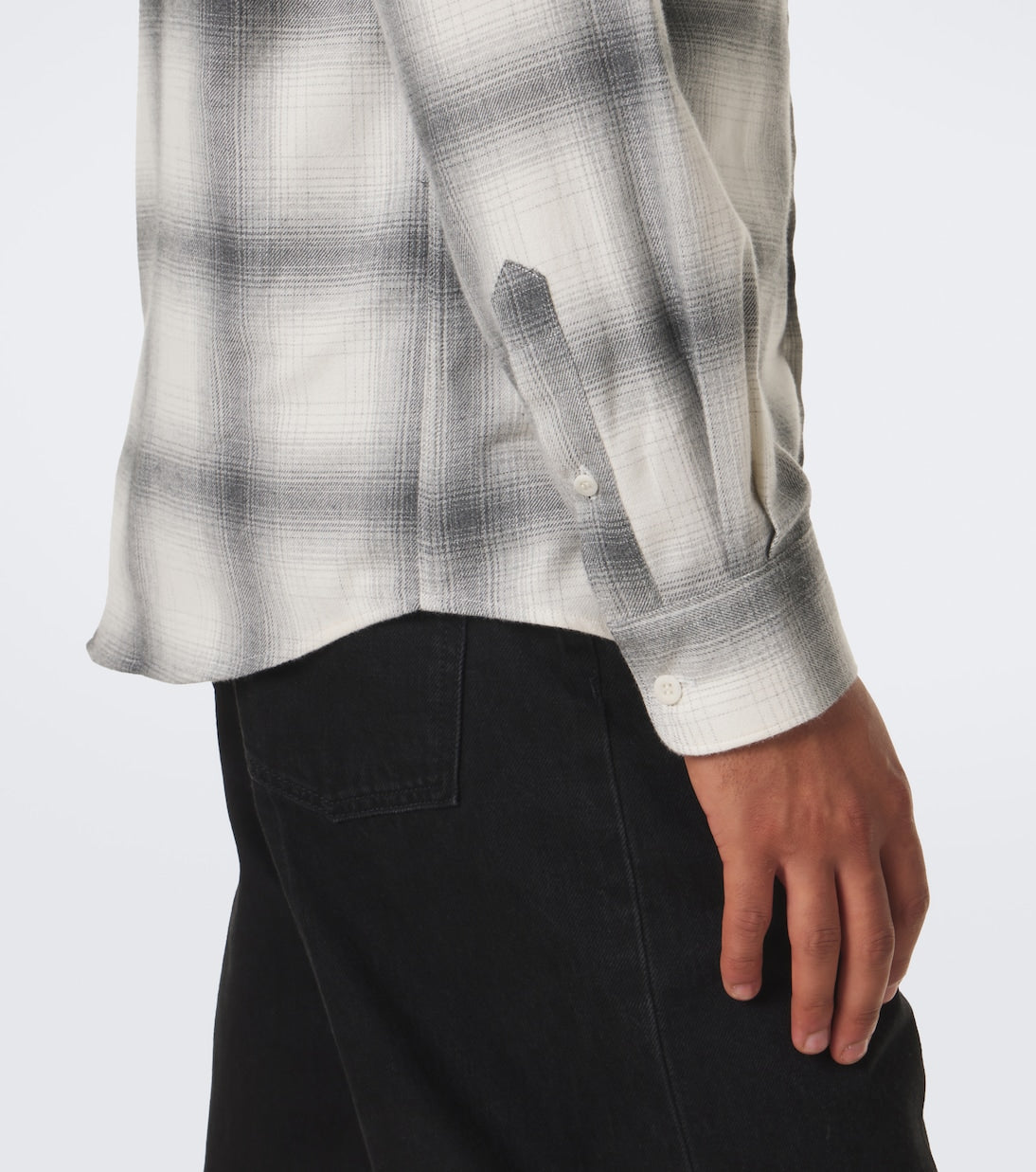 Sunspel - Checked cotton flannel shirt