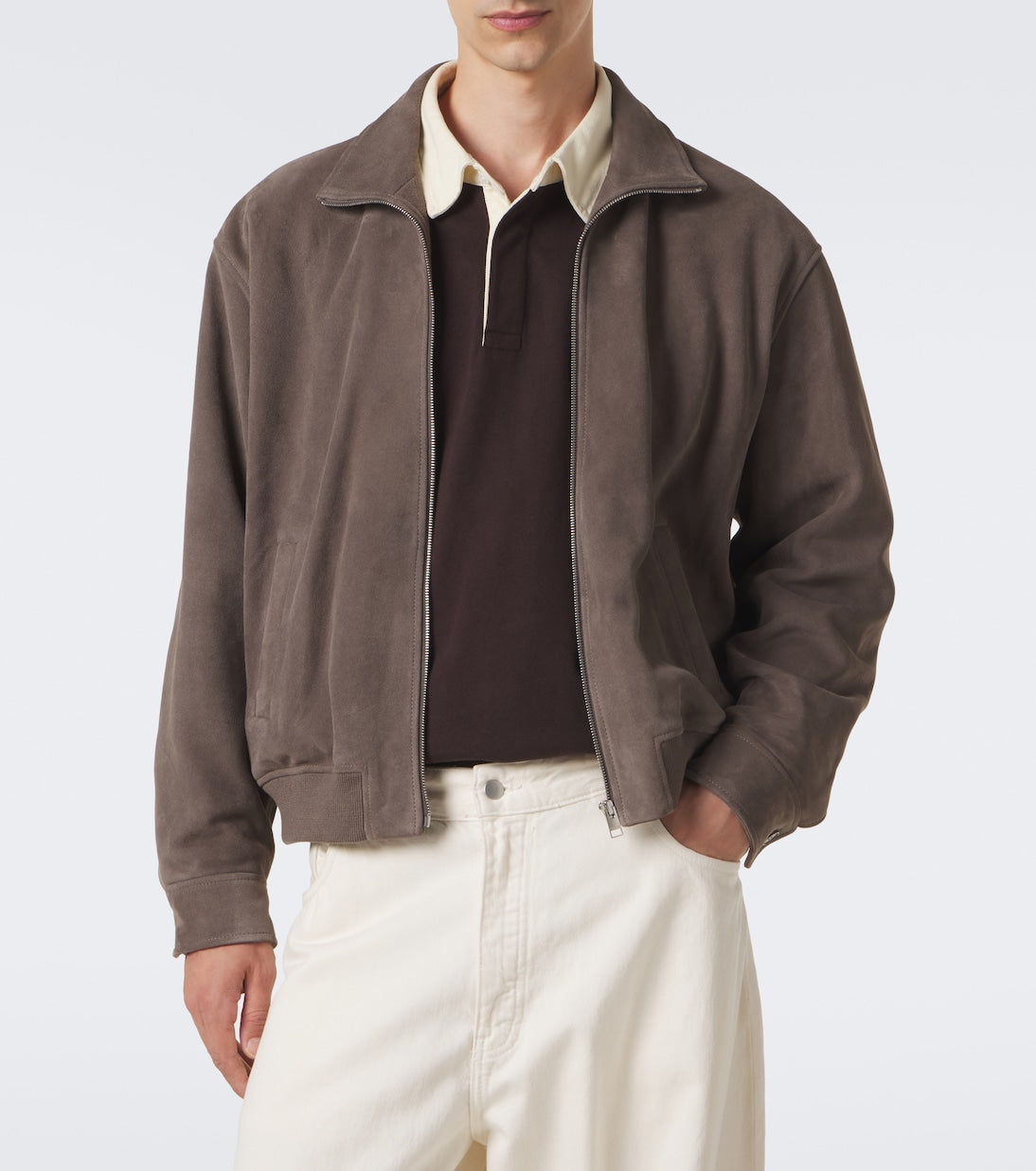 Frame - Suede blouson jacket