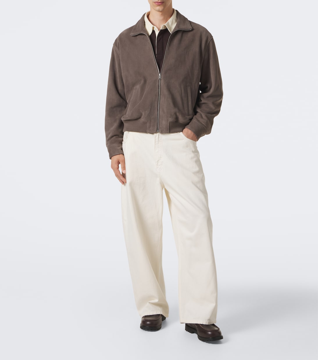 Frame - Suede blouson jacket