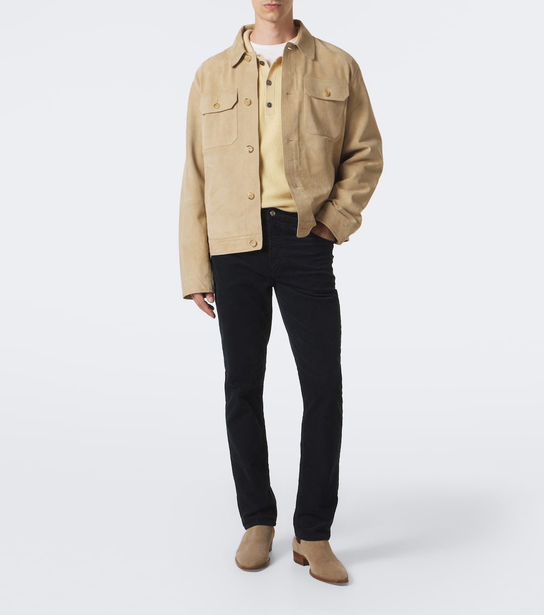 Frame - Modern cotton corduroy straight pants