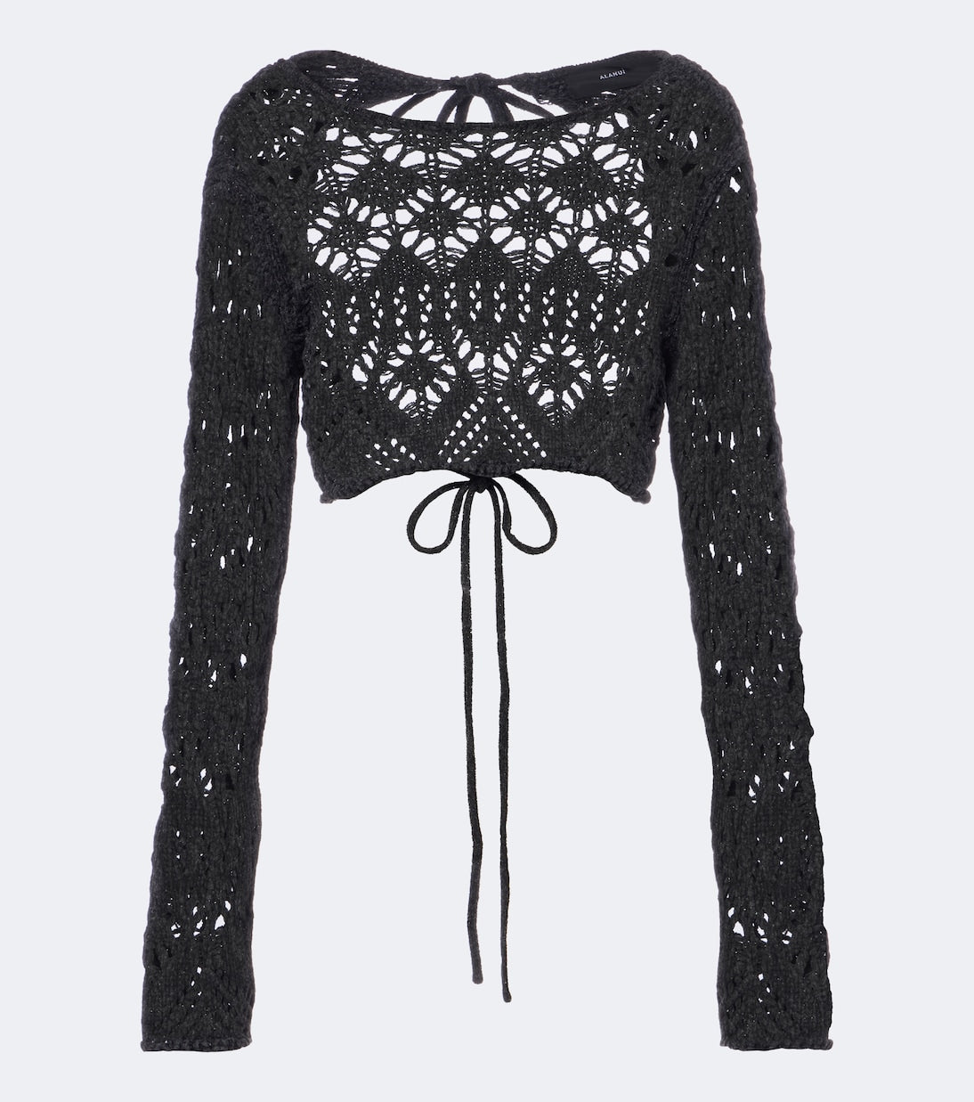 Alanui - Time To Shine crochet open-back top