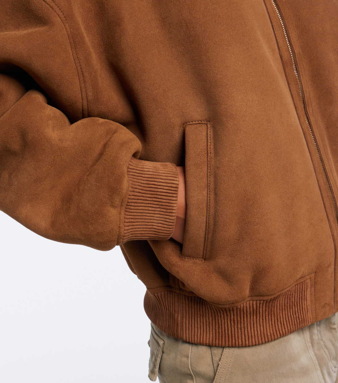 Acne Studios - Shearling-lined suede bomber jacket