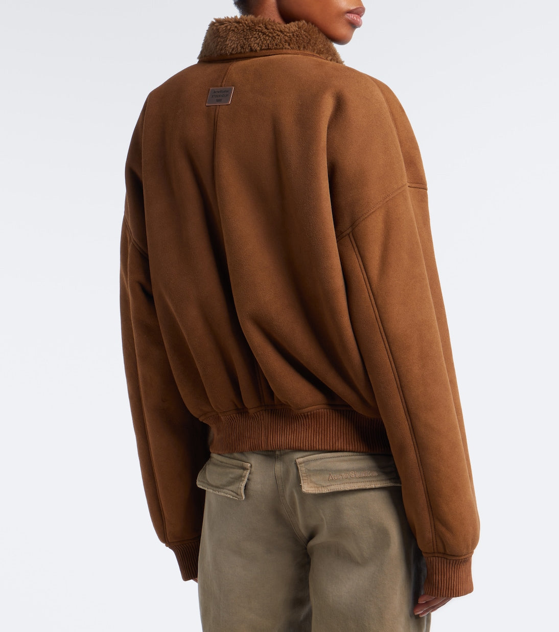 Acne Studios - Shearling-lined suede bomber jacket