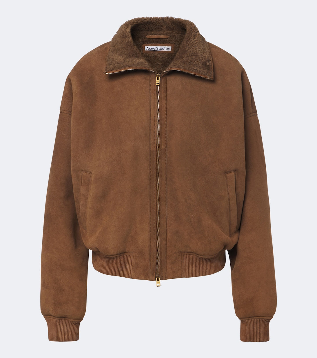Acne Studios - Shearling-lined suede bomber jacket