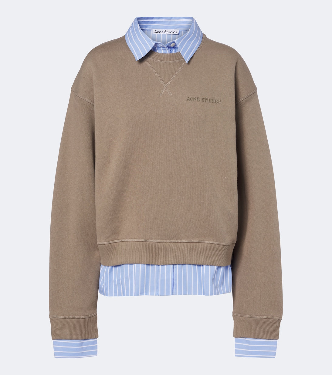 Acne Studios - Layered cotton jersey sweatshirt