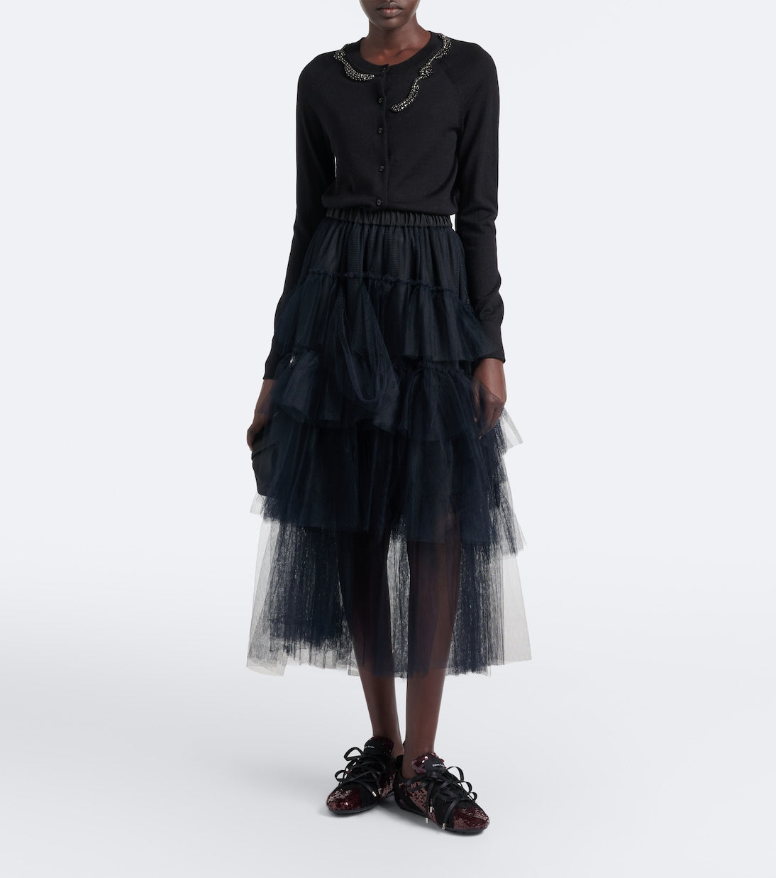 Simone Rocha - Ballerina Grip sequined sneakers