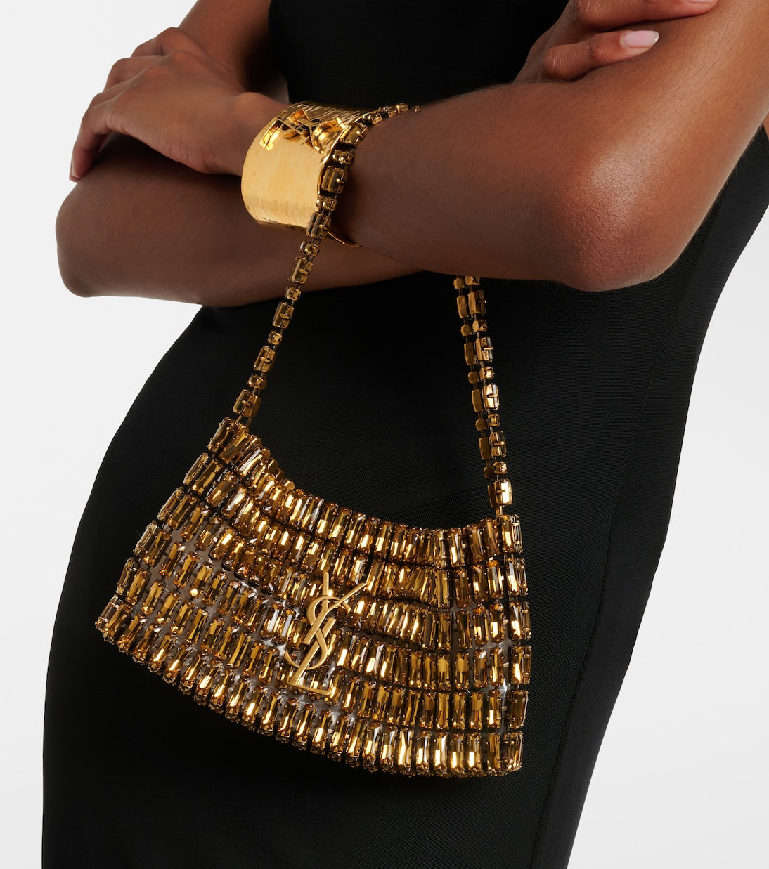 Saint Laurent - Evening embellished shoulder bag