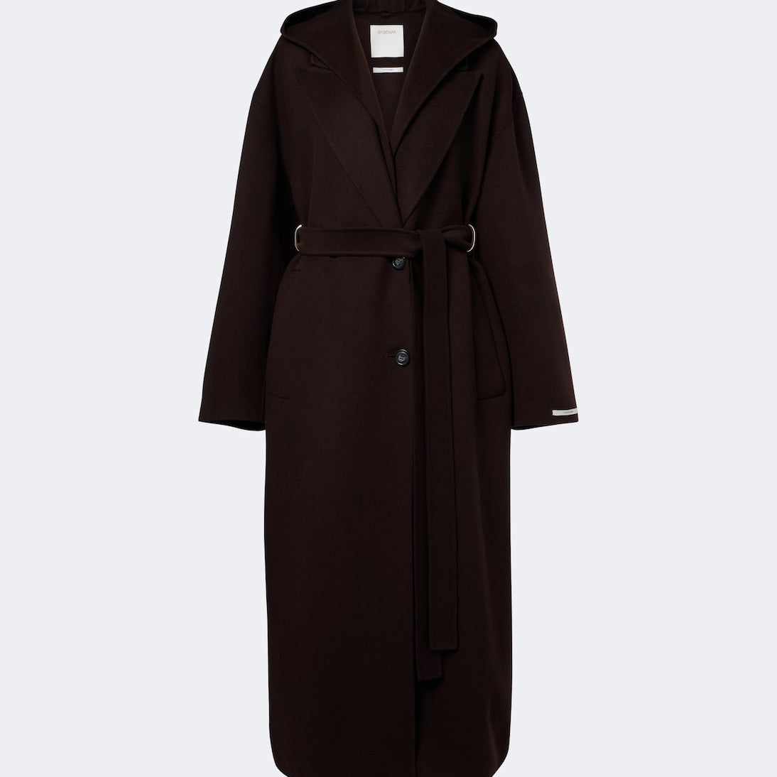 Sportmax - Belted virgin wool coat