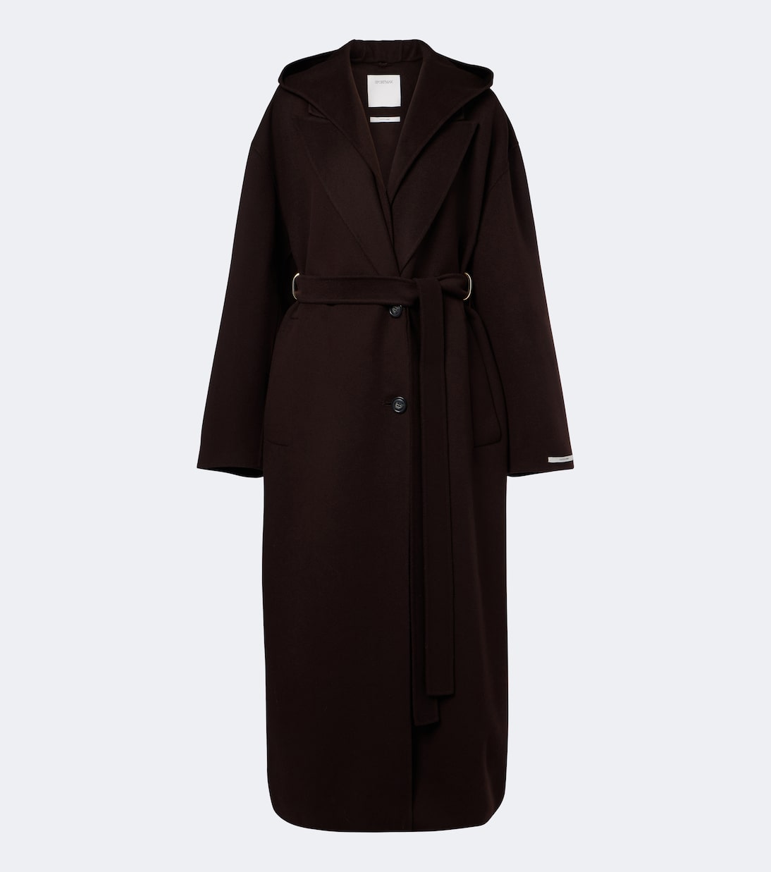 Sportmax - Belted virgin wool coat