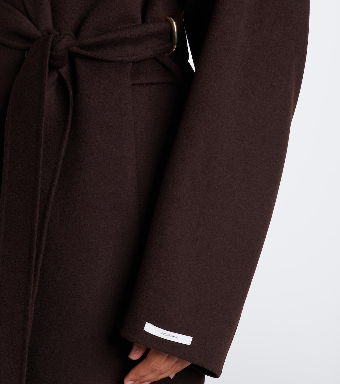 Sportmax - Belted virgin wool coat