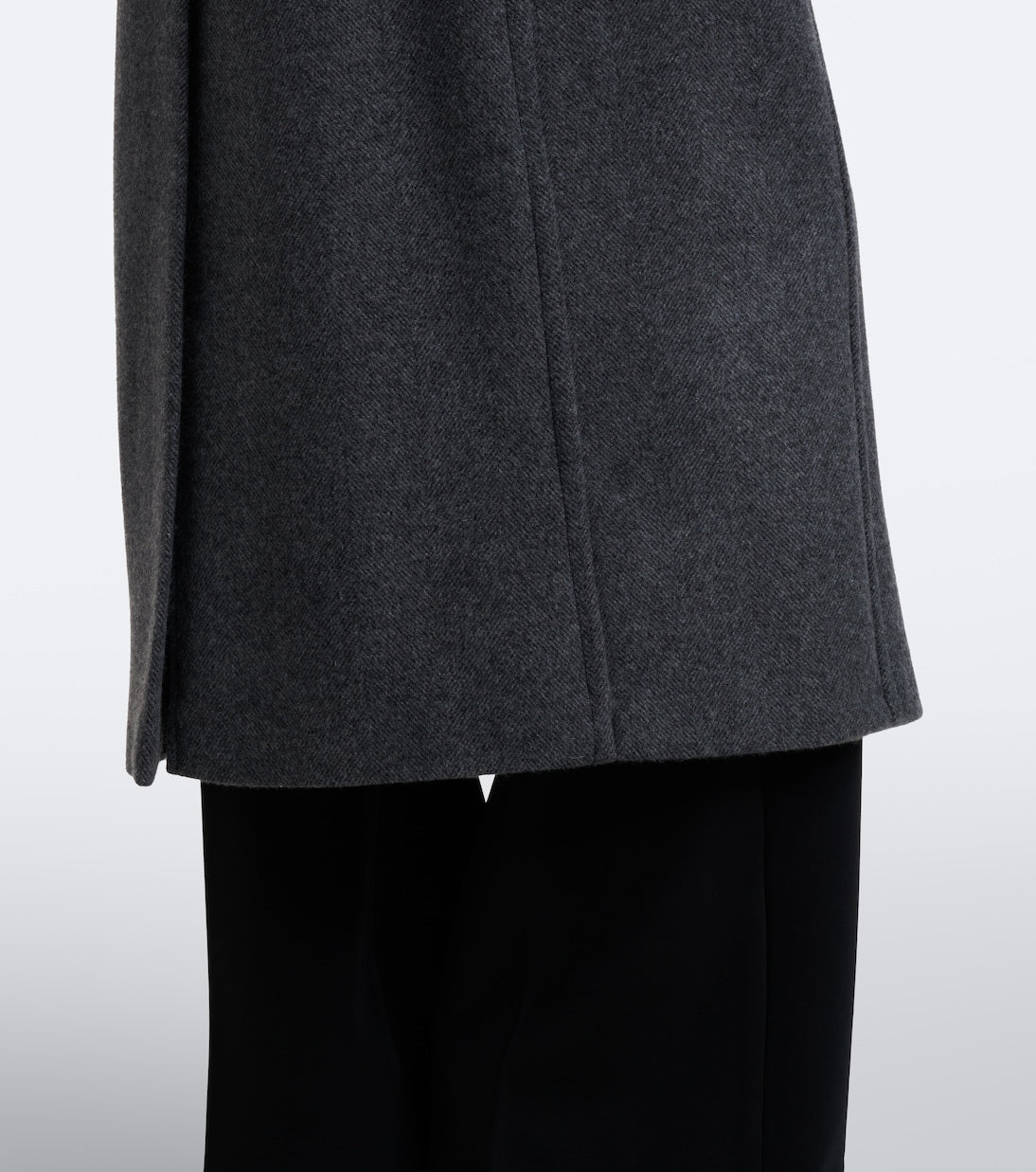 Sportmax - Belted herringbone virgin wool coat