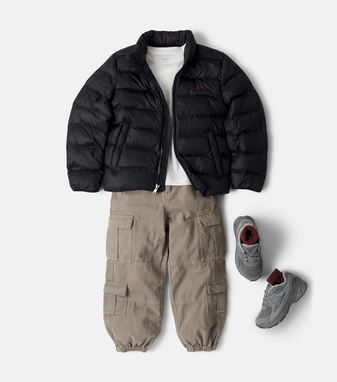 New Balance Kids - 2010 Kids suede-trimmed sneakers