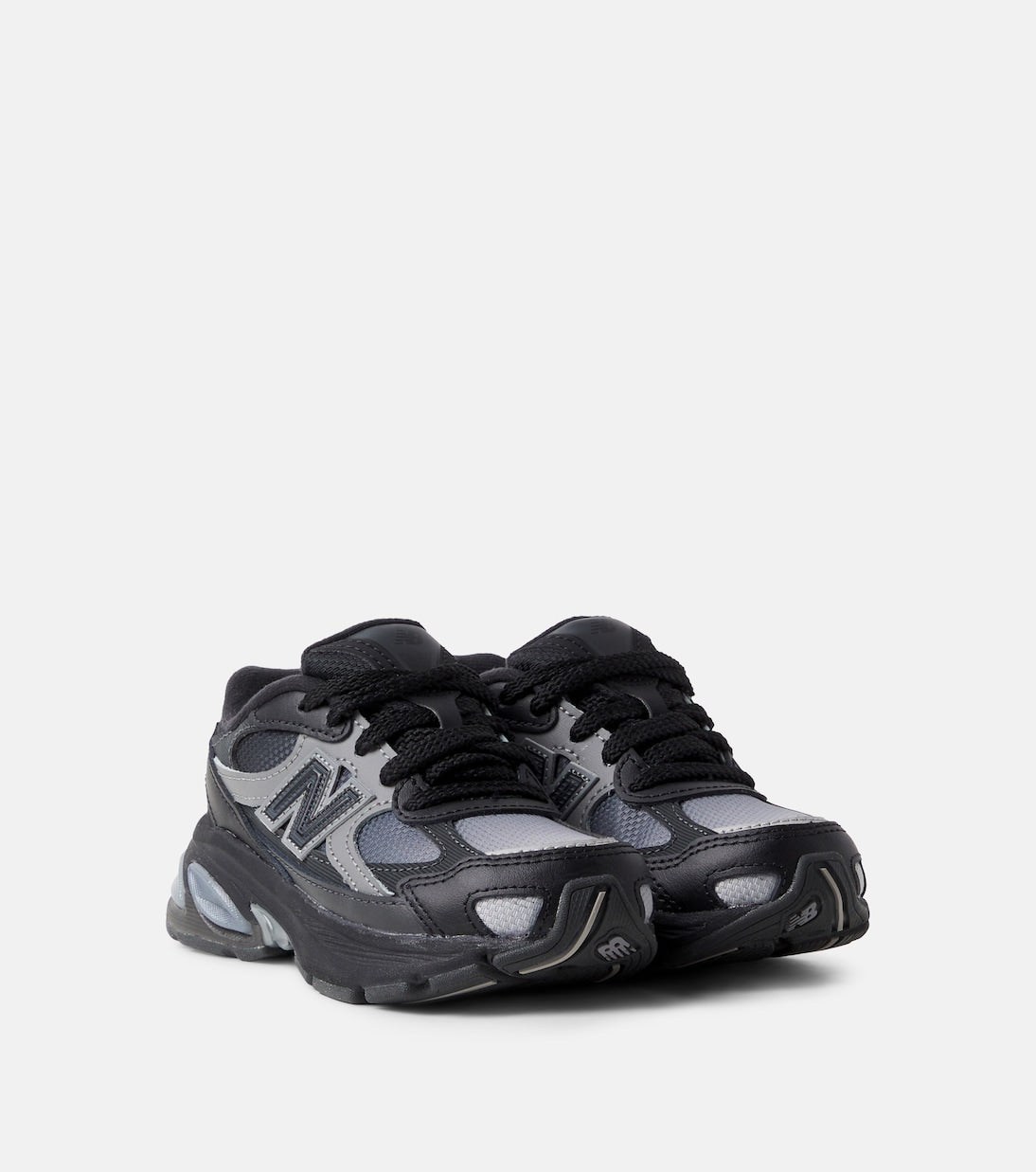 New Balance Kids - 2010 Kids leather-trimmed sneakers