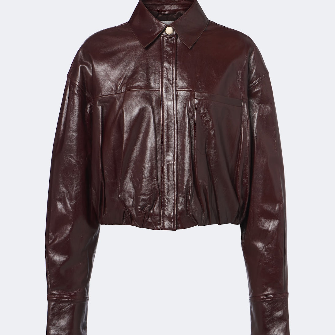 Sportmax - Cropped leather jacket