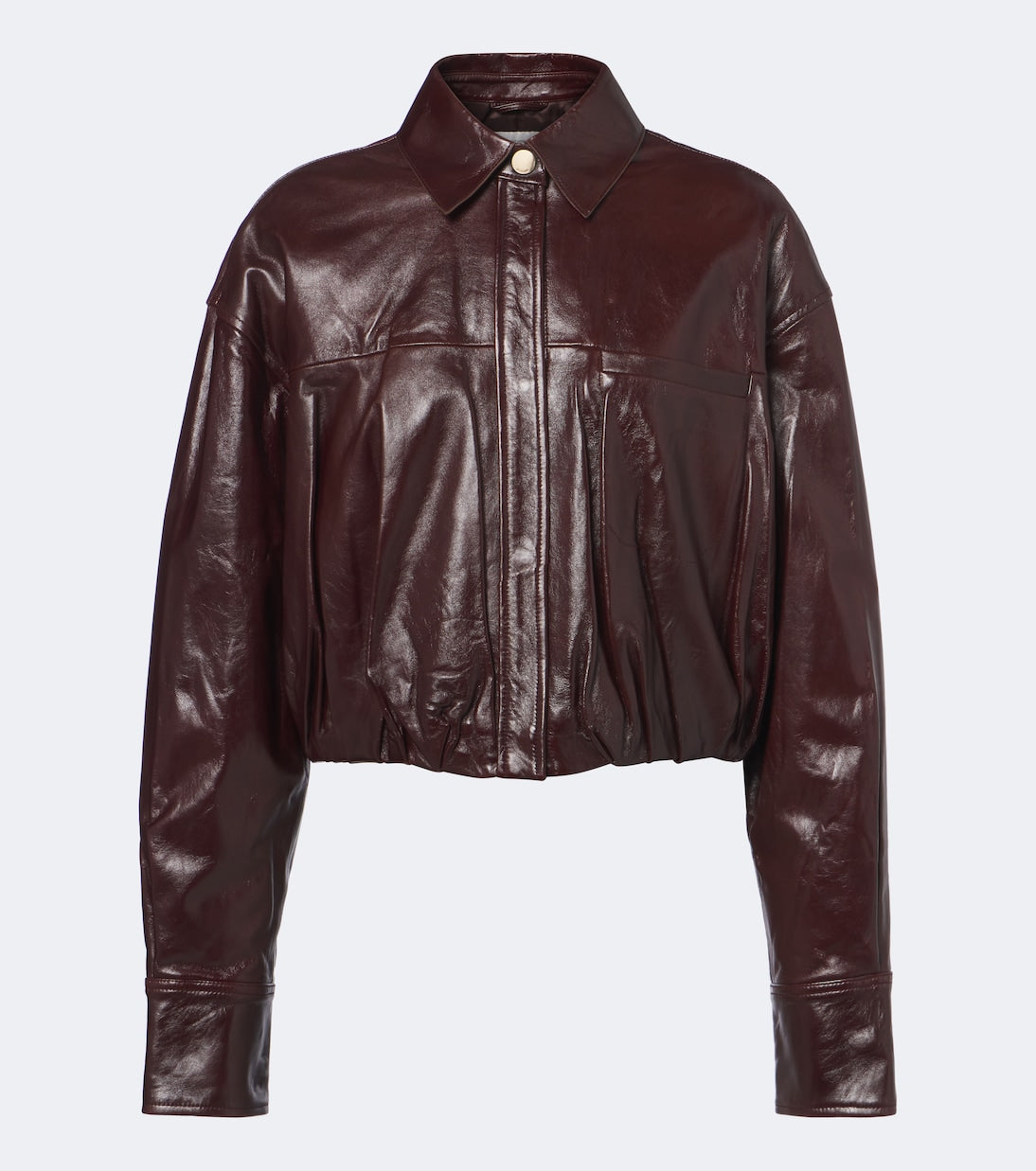 Sportmax - Cropped leather jacket