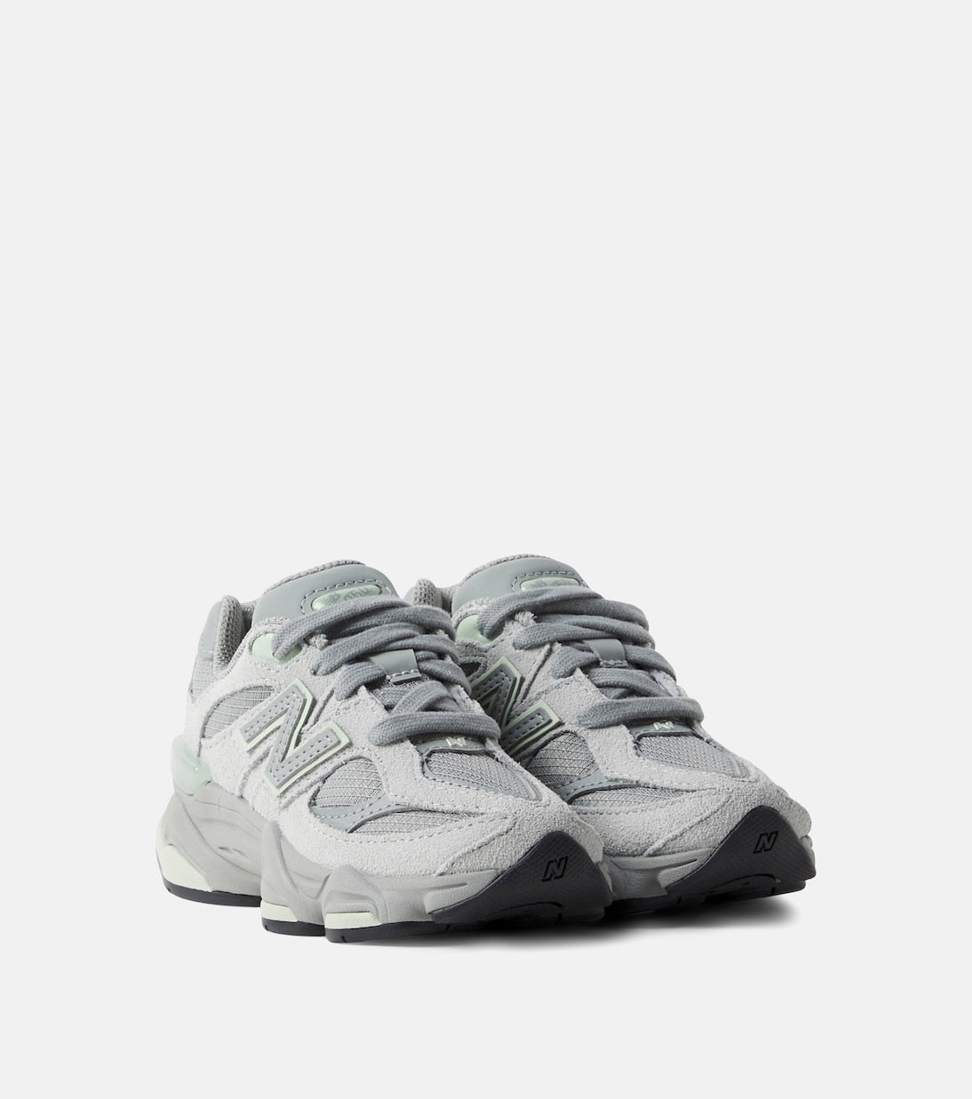New Balance Kids - 9060 Kids suede-trimmed sneakers