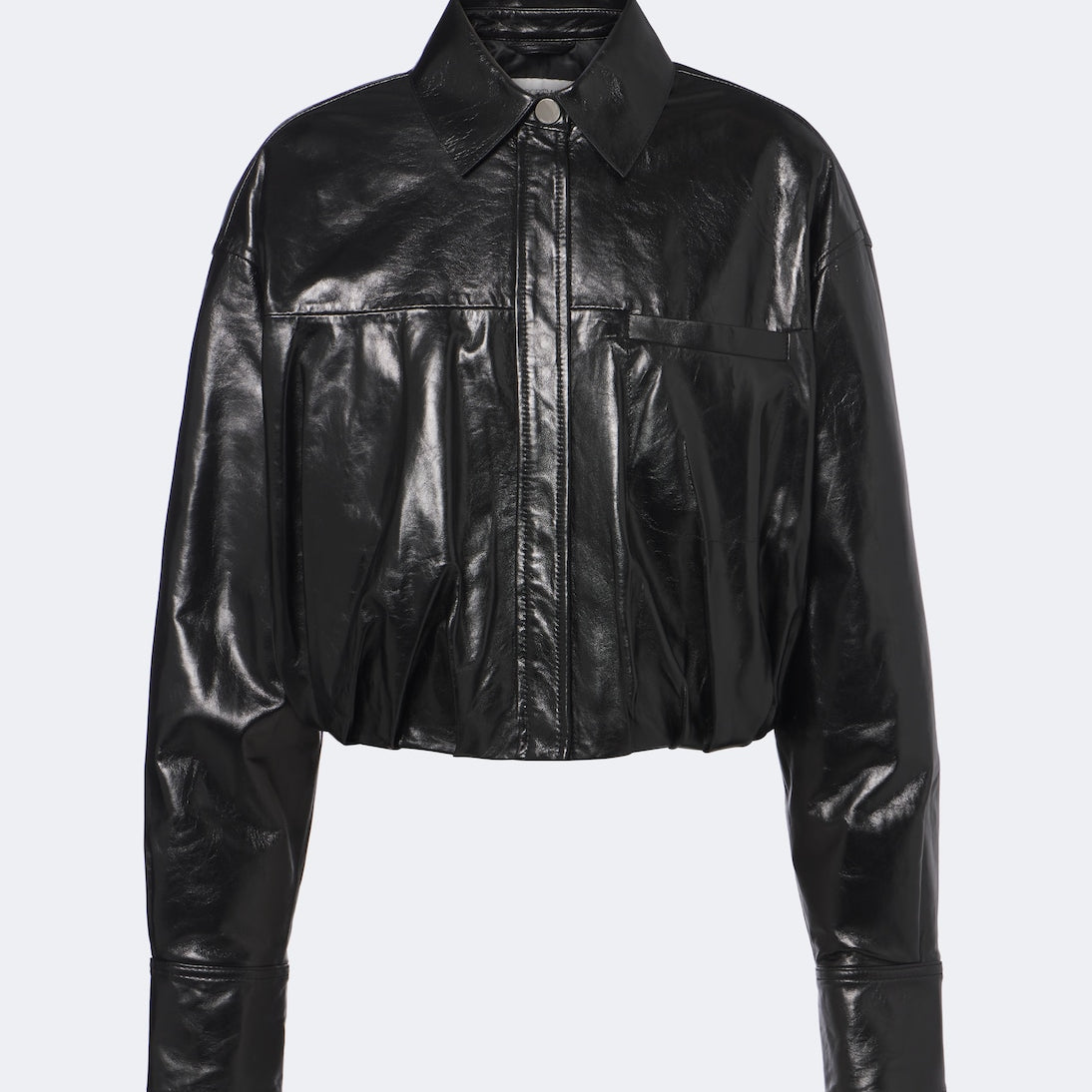 Sportmax - Cropped leather jacket