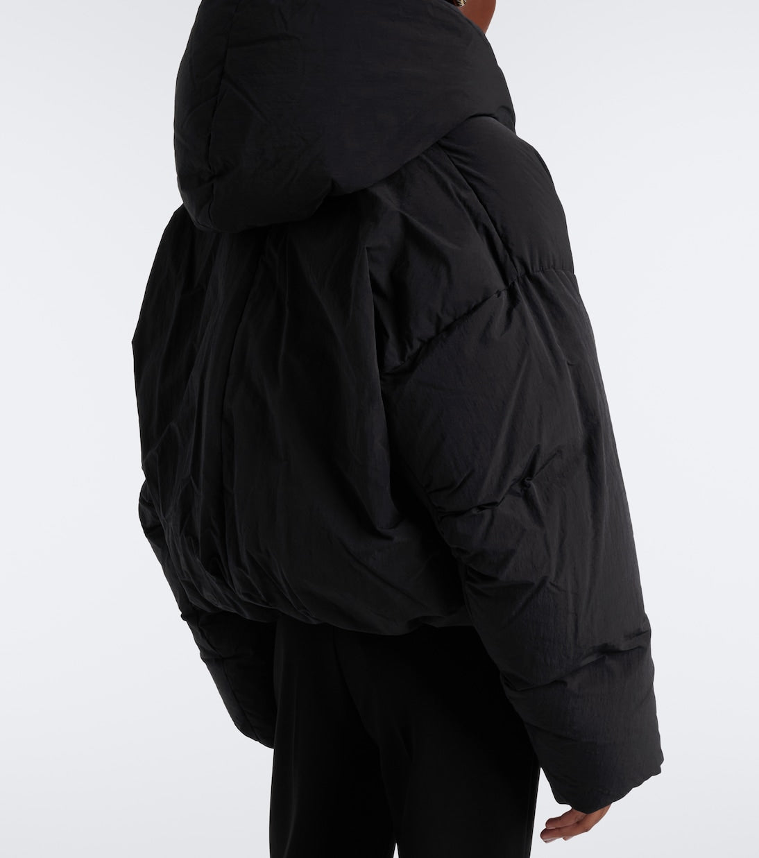 Sportmax - Cropped hooded down jacket