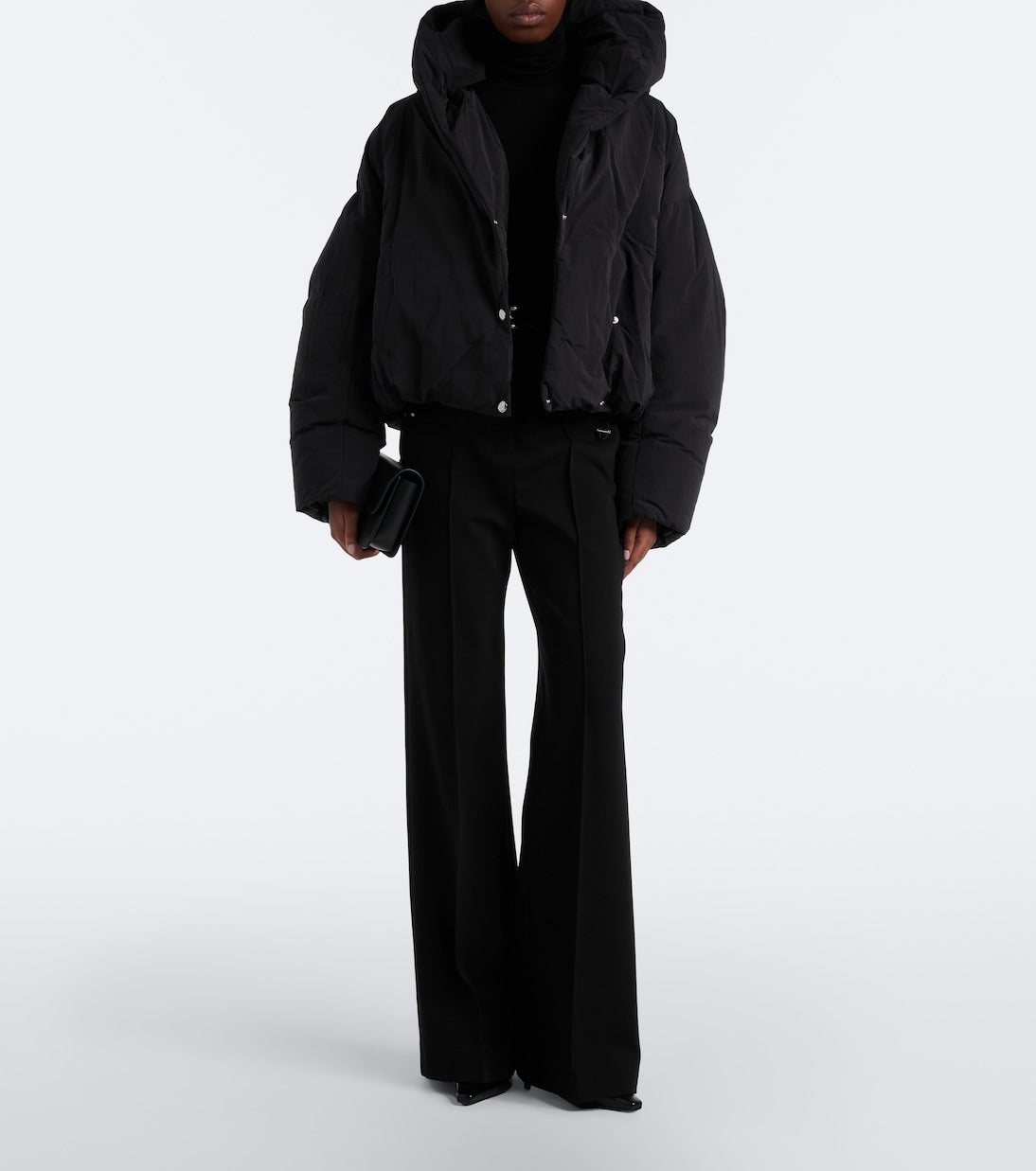 Sportmax - Cropped hooded down jacket