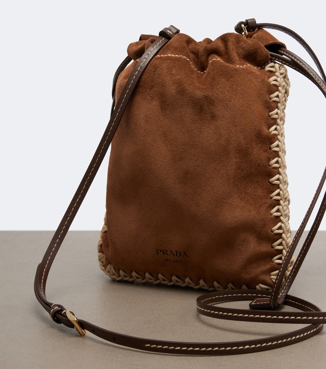 Prada - Suede phone pouch