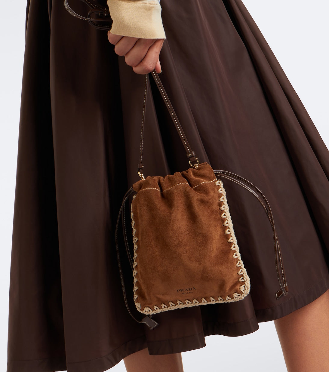 Prada - Suede phone pouch
