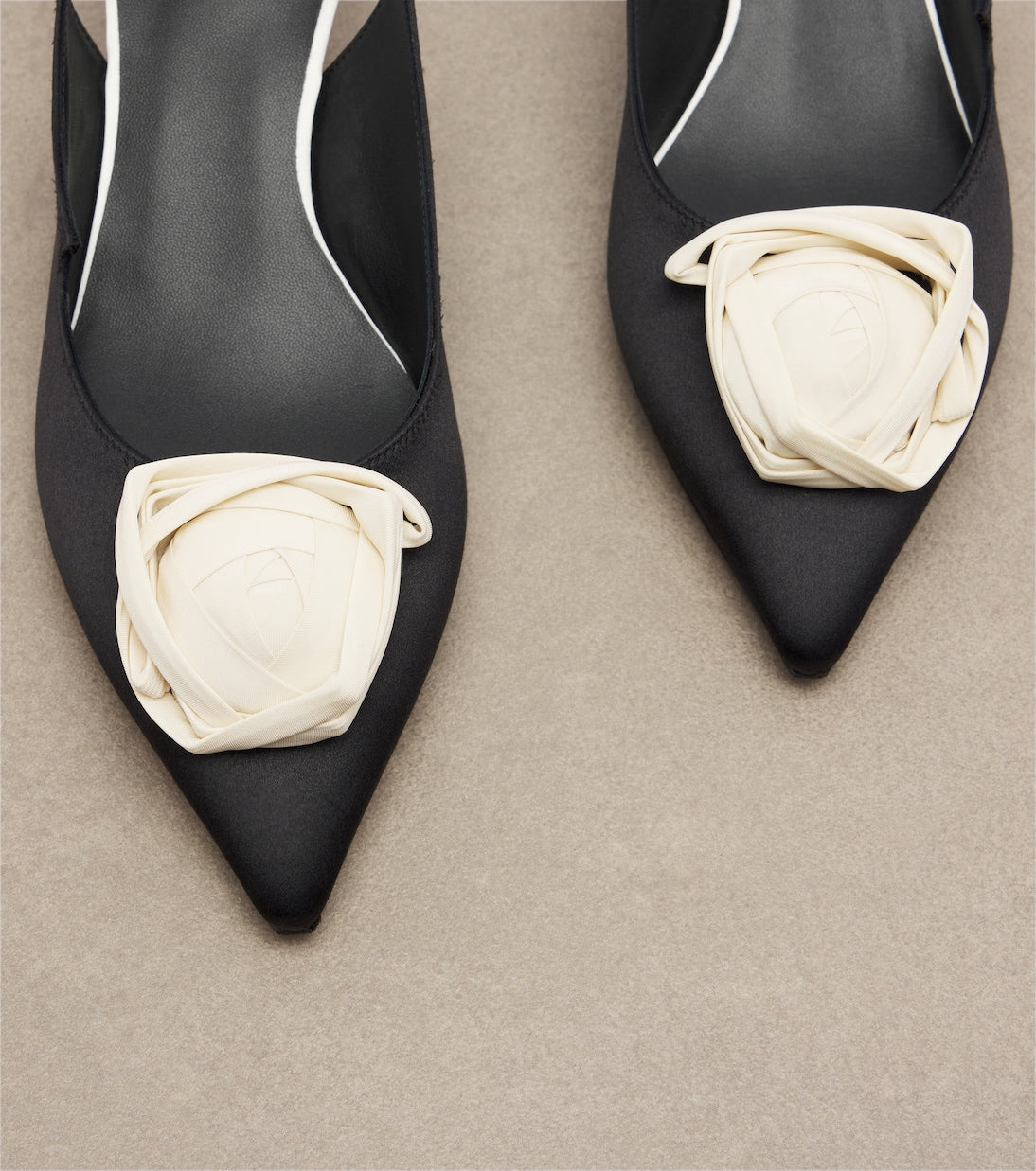 Roger Vivier - Rose Vivier satin slingback pumps