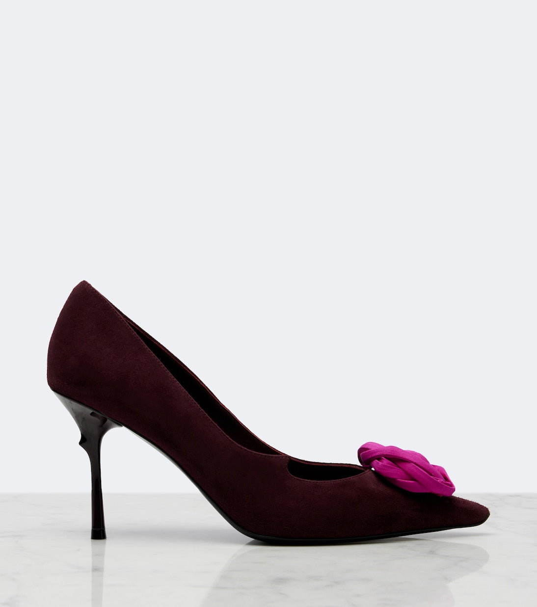 Roger Vivier - Rose Vivier floral-appliqué suede pumps