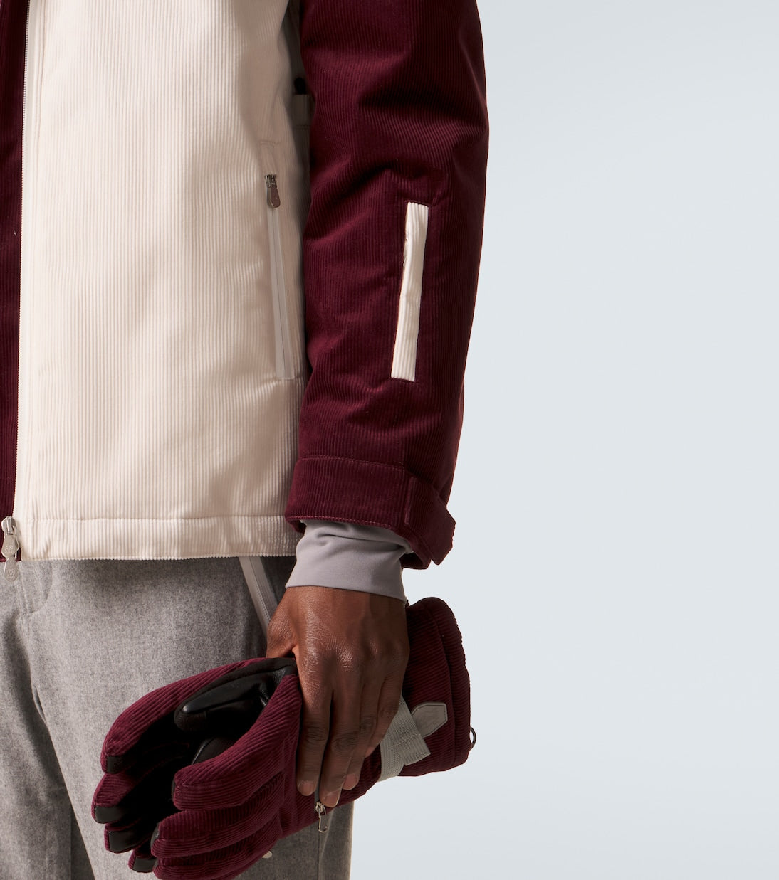 Brunello Cucinelli - Hooded cotton corduroy ski jacket
