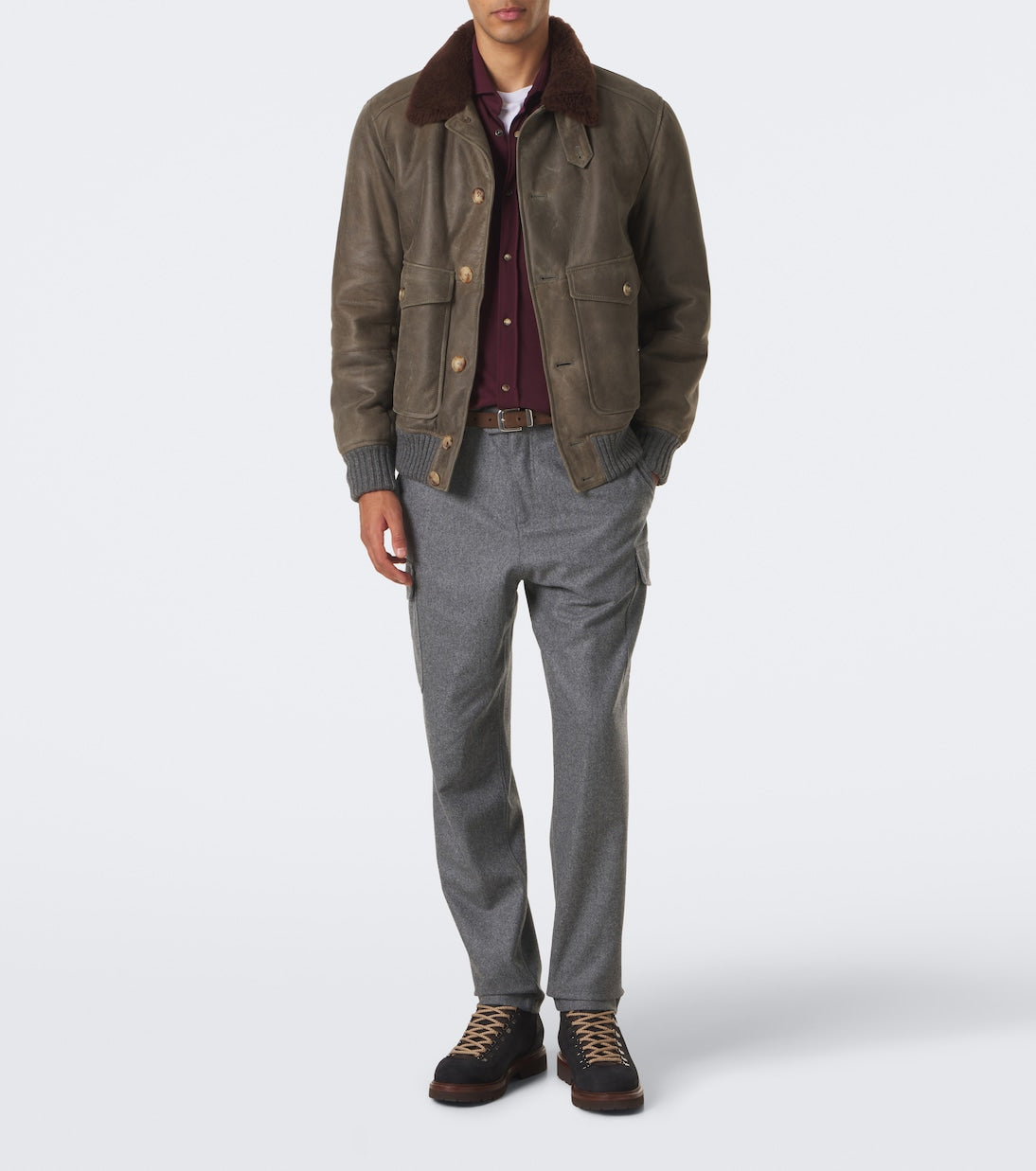 Brunello Cucinelli - Suede lace-up boots