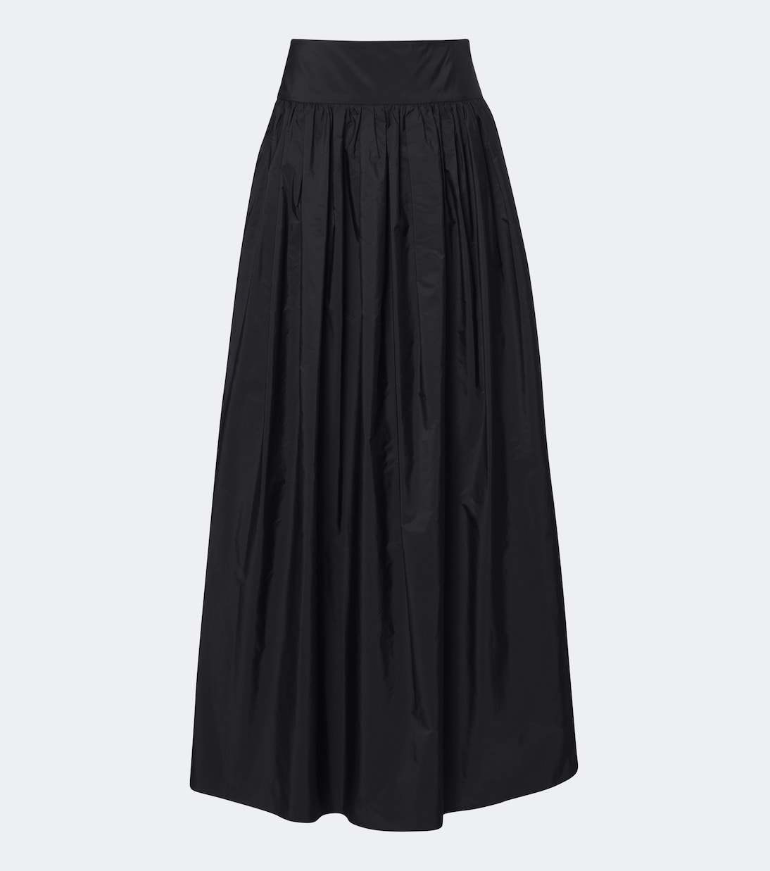 Max Mara - Gathered taffeta maxi skirt