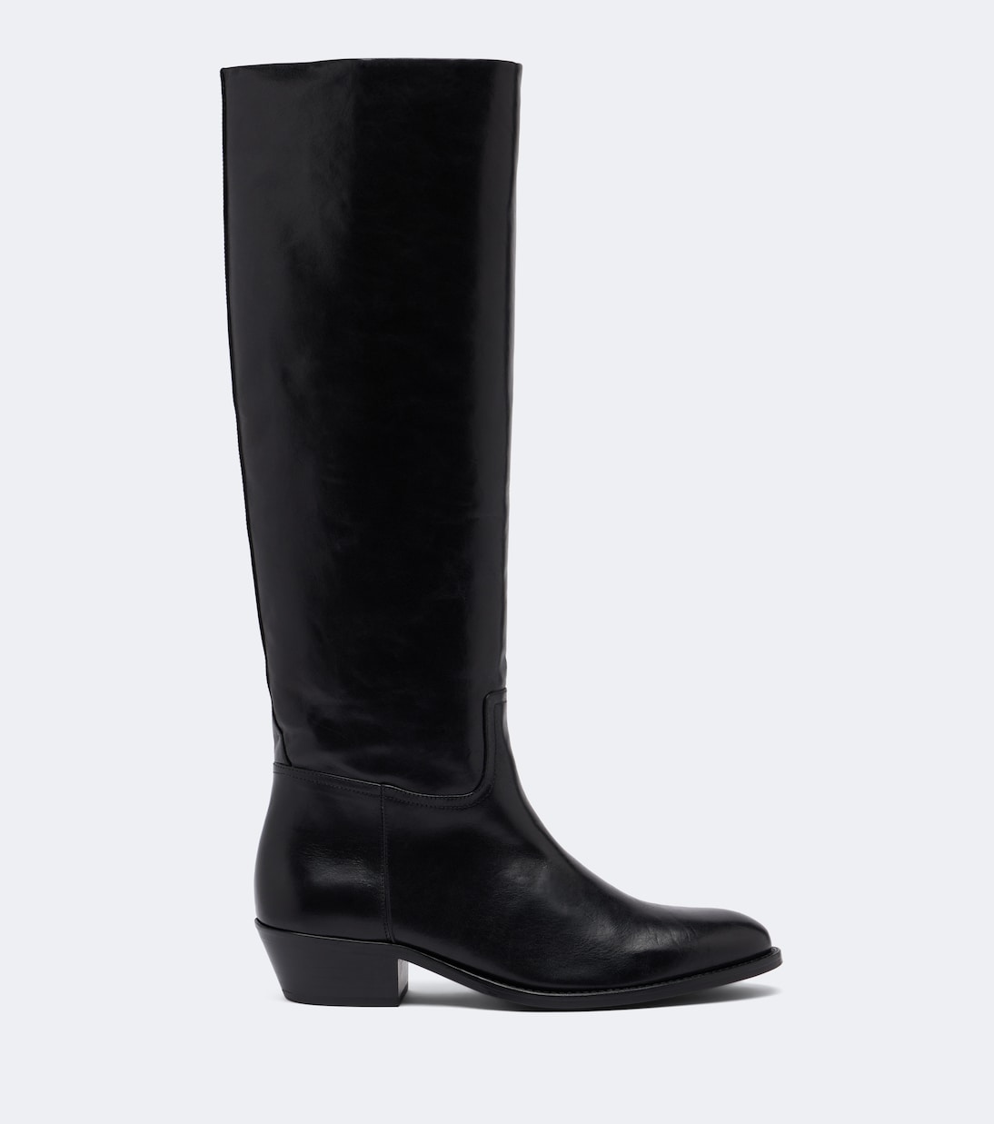 JUDE - Den leather knee-high boots